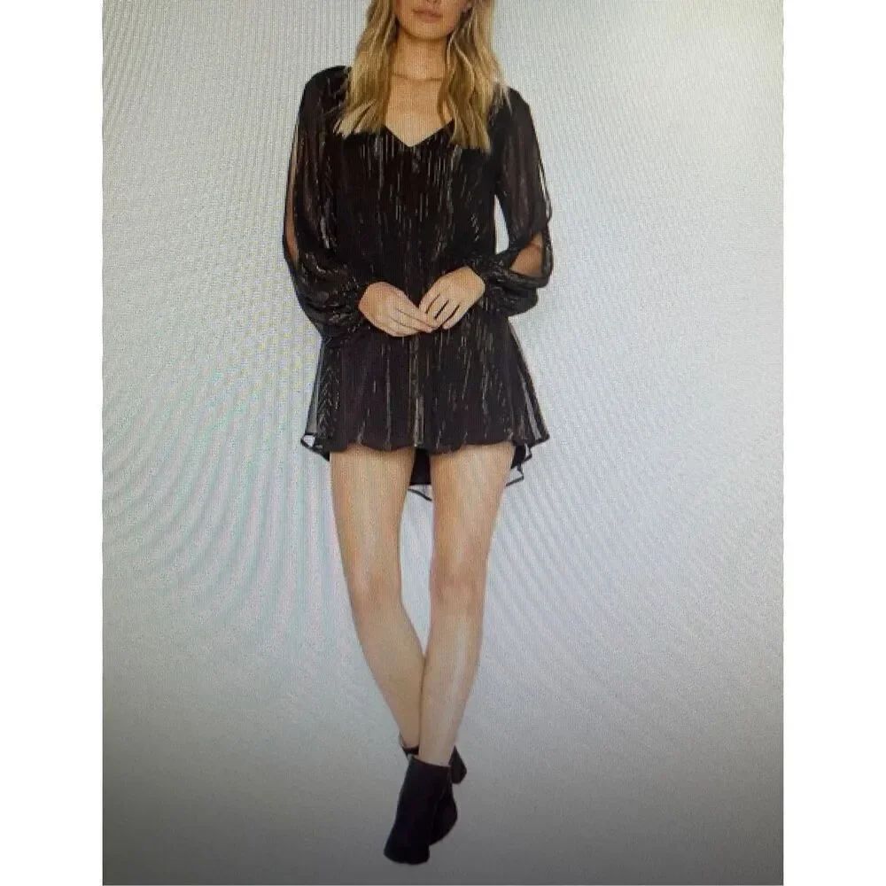 Show Me Your Mumu Women's Tessa Tunic Sparkle & Shine Black